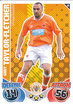 Gary Taylor-Fletcher Blackpool 2010/11 Topps Match Attax #90